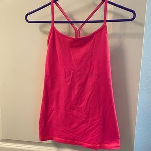 LuLu lemon hot pink spaghetti strap top